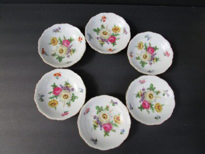 Meissen Floral Mitterteich Bavaria White Berry Bowl