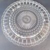 ederal glass sunflower cake plate