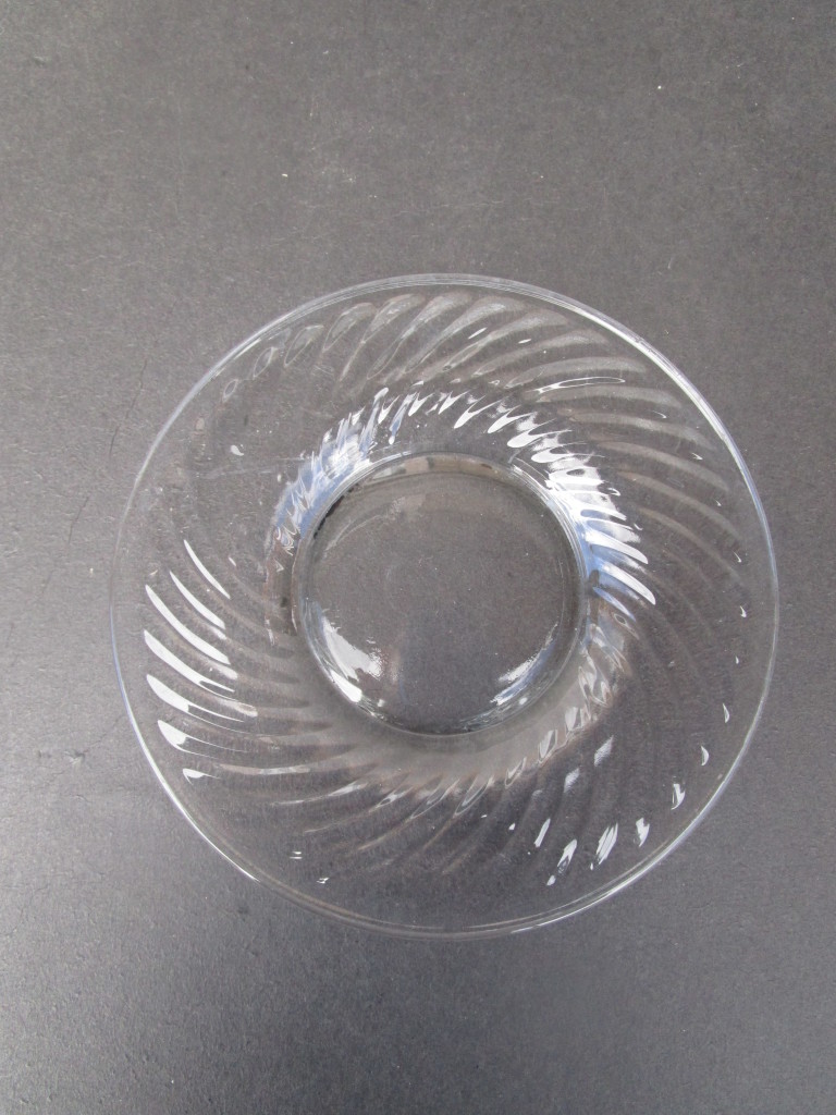 Anchor Hocking Spiral Optic Pattern Clear Plates