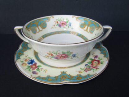 Vintage floral teacup and saucer.