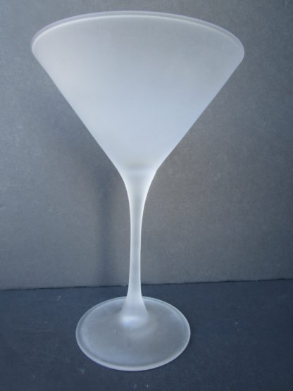 Frosted Martini Glass with long stem