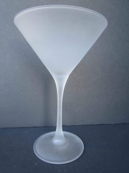 Frosted Martini Glass with long stem