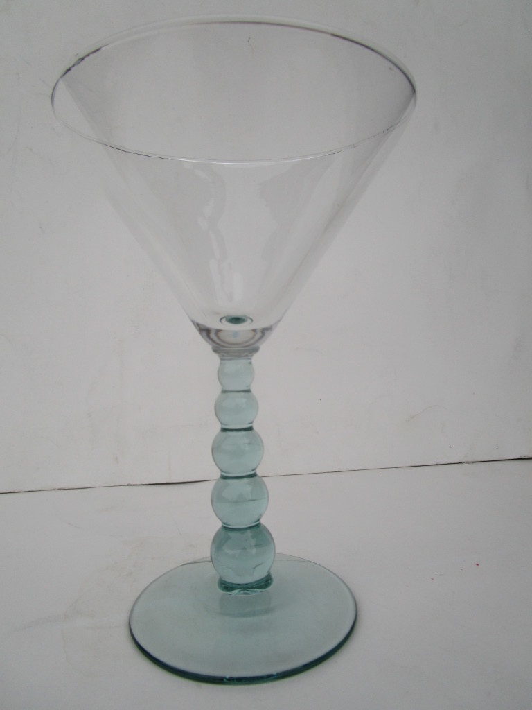 Martini Glass with Spanish Green Ball Stem