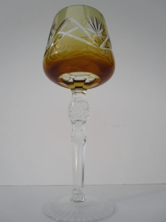 AJKA Amber Color on Clear Wine Hock