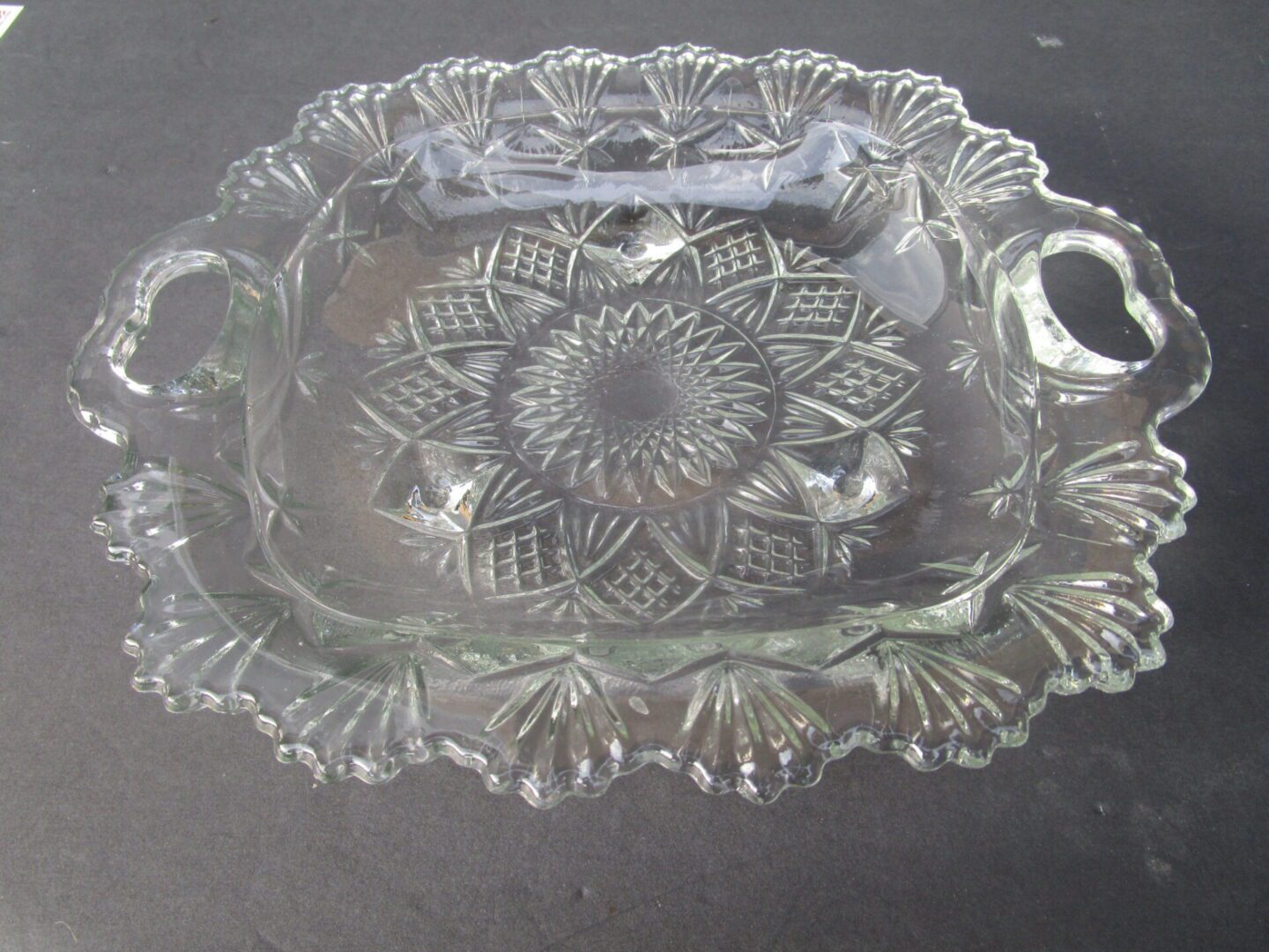 Pasari Glass footed tray available for sale