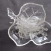 Hazel Atlas Ivy leaf form glass relish trays