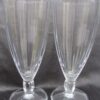 Two piece Vertically Ribbed Ice Tea Glasses