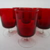 Fostoria Glasses in Red Color available