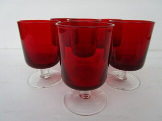 Fostoria Glasses in Red Color available