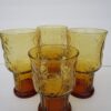 Libbey Country Garden Amber Color Tumbler Set