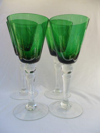 Emerald Green Stemware Set