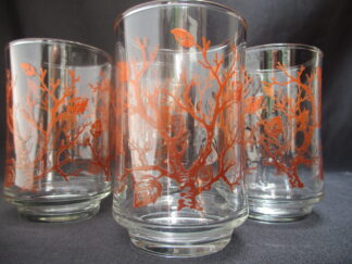 Fall Season Juice Glasses in sets of five