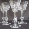 Garden Delight Embossed With Flowers wineglass set