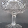 glass compote five-inch diameter