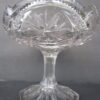 glass compote five-inch diameter