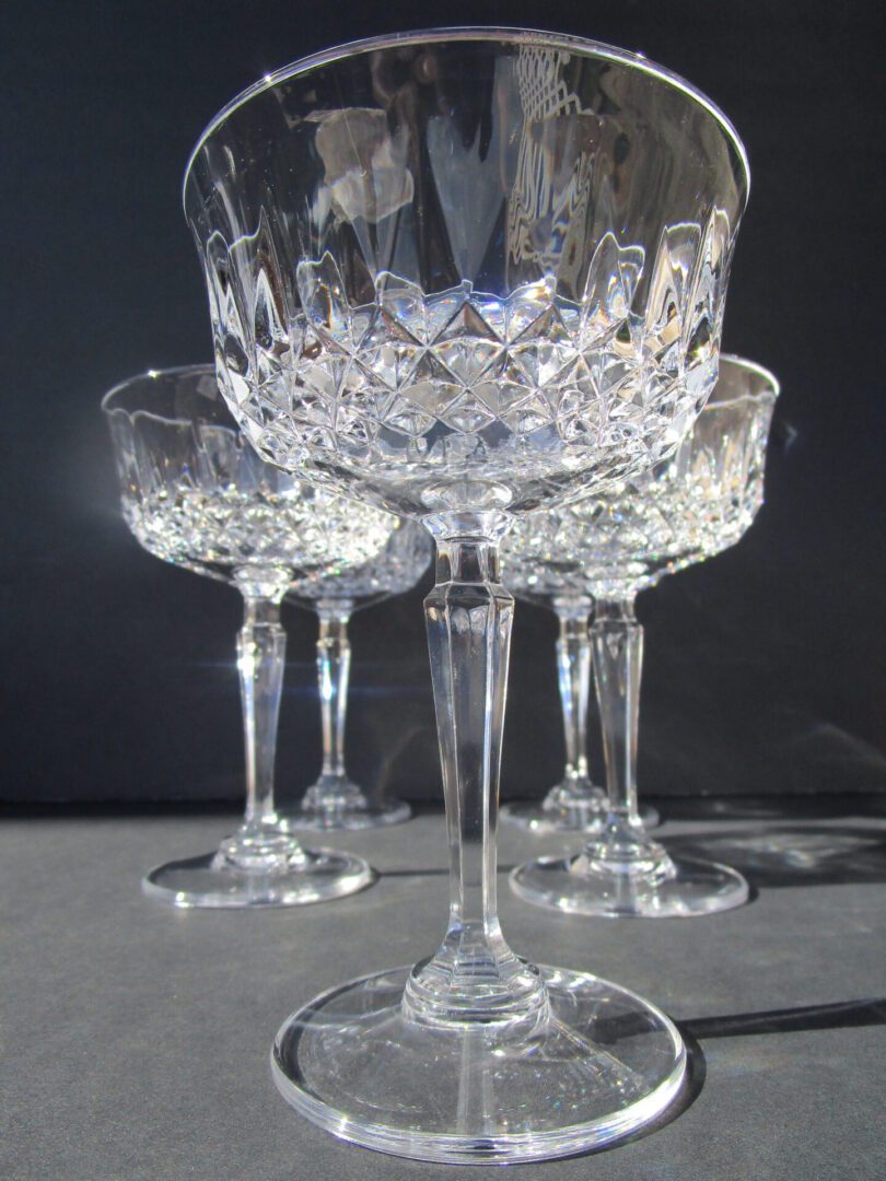 Brilliantly Clear Irish Crystal with reflective surface