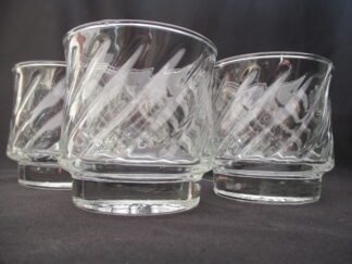 Original Juice Tang Glass with raised swirls up