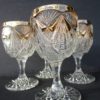 Baroque Style Crystal Goblet Set of four