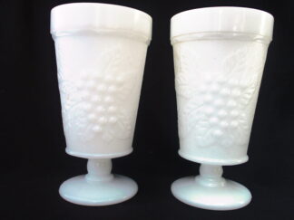 Anchor Hocking Westmoreland Milk Glass Goblet Set
