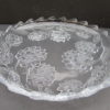 Mikasa Studio Clear Glass Platter with frosted artichoke