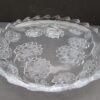 Mikasa Studio Clear Glass Platter with frosted artichoke