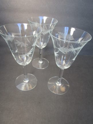 Clear Cordial Set with foliage