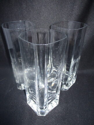 Contemporary Highball Glasses with square shaped base