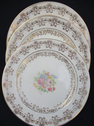 Paden City Pottery Royal La Mode Parisian Liberty Gold Bread & Butter Plates
