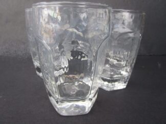 Libbey Rock Chivalry Clear Juice Glasses