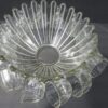 Federal Glass Celestial Pattern Punch Bowl Set