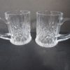 Anchor Hocking Clear Glass Mugs Set of Two