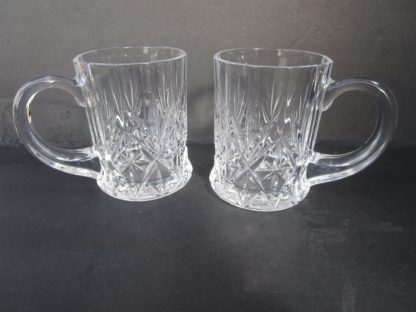Anchor Hocking Clear Glass Mugs Set of Two