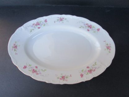 Antoinette Pattern White Porcelain Oval Platter