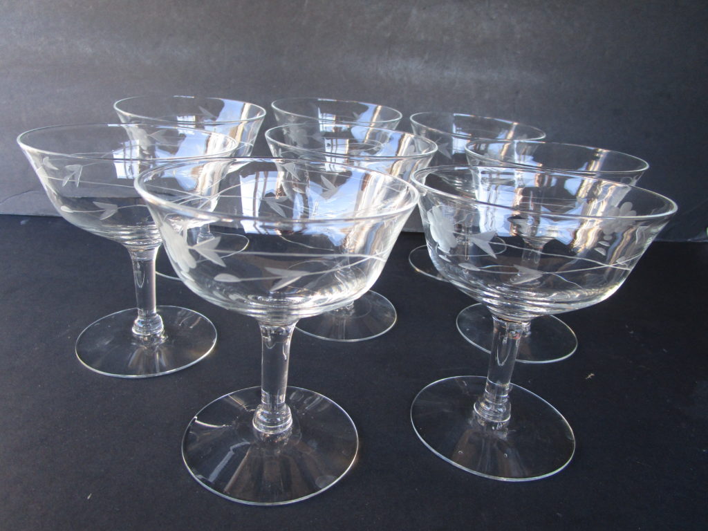 Crystal Heritage Pattern Wine Glass set