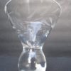 Shot glass on a low, hefty bulbous stem