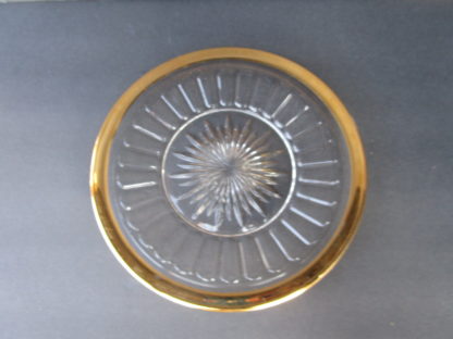 a plate with gold edge