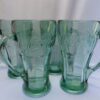 Authentic Vintage Coca Cola Verde Green Glasses