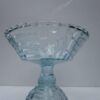 Jeanette Glass Louisa Colonial Pattern Light Blue Compote