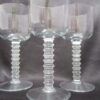 Clear Wine Glass Set with 8 Ring Stem