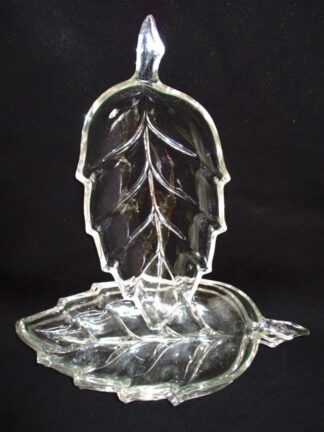 Clear Glass Leaf Form Trays available