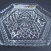 Anchor Hocking Clear Glass Platter with Pres Cut Pattern