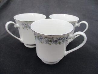 three tea cups