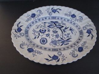 Nordic Blue Onion Pattern Oval Platter from England