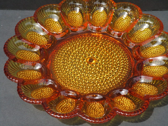 Amber Honey Gold Deviled Egg Platter