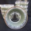 Greek Hellenic Style Green Jasperware Dessert Cups