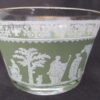Greek Hellenic Style Green Jasperware Juice Glass