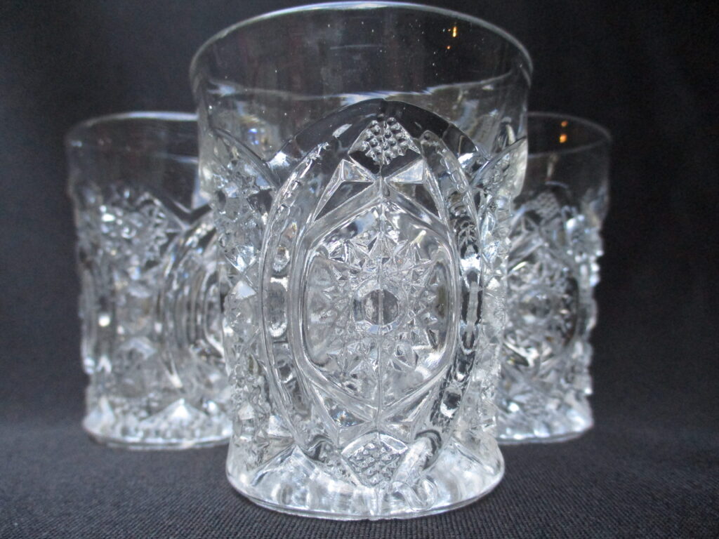 Renaissance Style Designer Glass in a set of three
