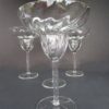 Two Tiered, Clear Margarita Glasses