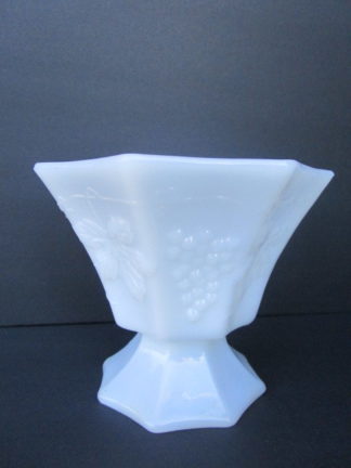Anchor Hocking Opal Milk Glass Bowl with designs