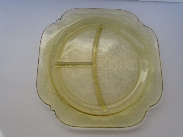 Federal Glass Madrid Pattern Grill Plate